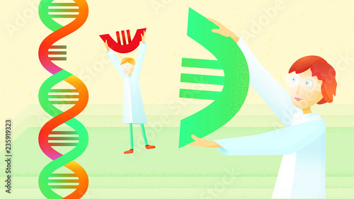 Crispr/Cas9 Scientist Woman