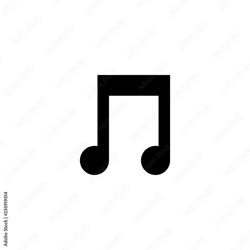 Music note graphic design template vector illustration Music note graphic design template vector illustration