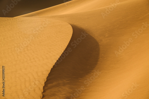 Dunes in desert - aerial view