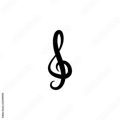 Music note graphic design template vector illustration