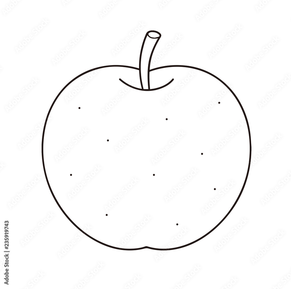 梨 ぬりえ 線画 Stock イラスト Adobe Stock