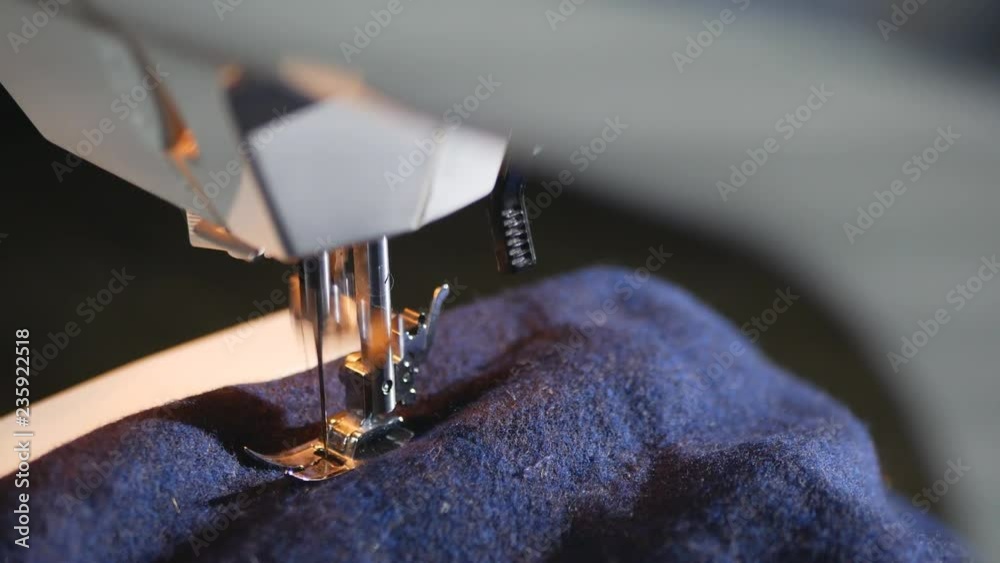 Sewing Machine In Action working part of sewing machine in action Stock Video | Adobe Stock