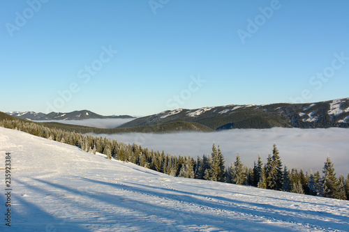Fototapeta Naklejka Na Ścianę i Meble -  Winter day in the mountains