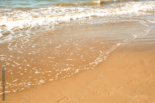 Marine background with multiple footprints