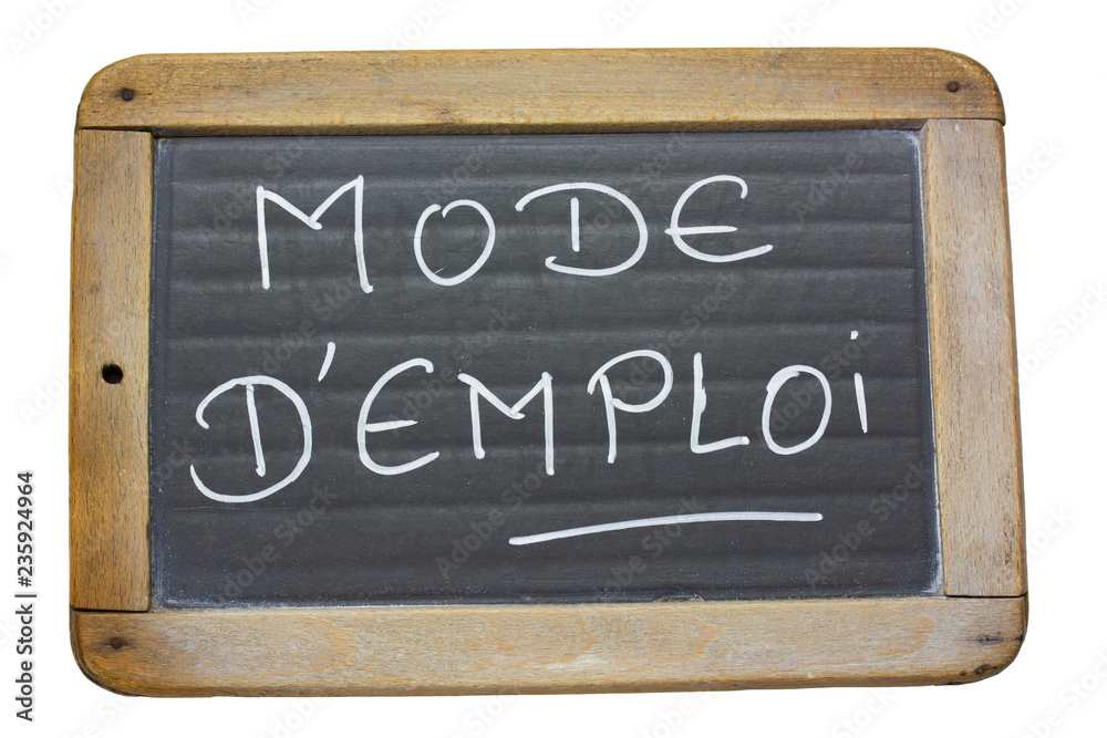 Fototapeta premium ardoise mode d'emploi