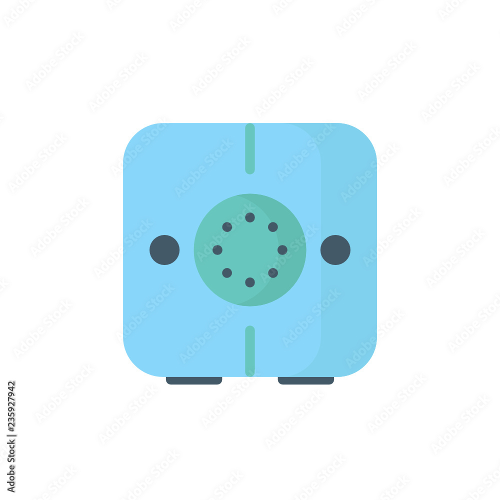 bank safe icon vector flat style bank safe icon vector flat style