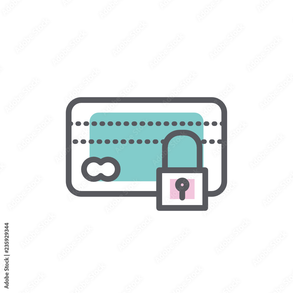 secure payment icon vector with modern style secure payment icon vector with modern style