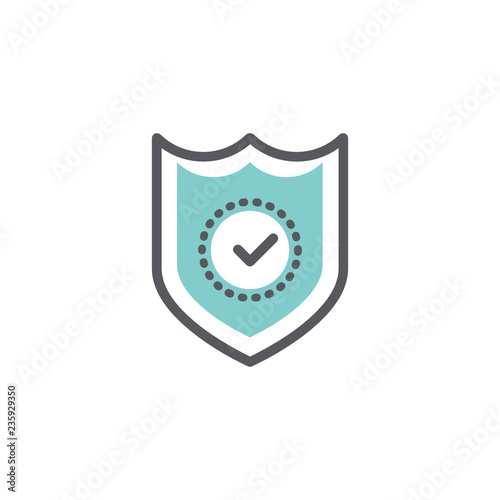 security status icon vector with modern style
