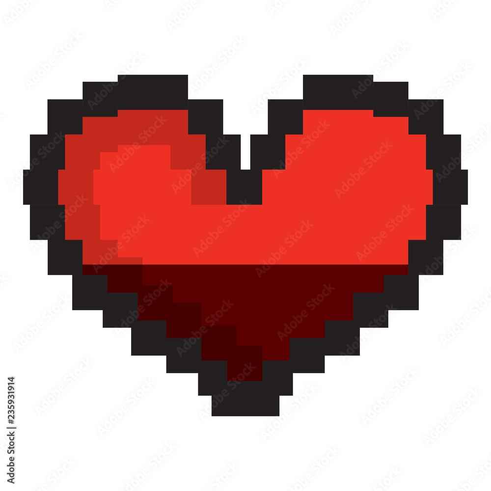 Naklejka premium Object with pixel style