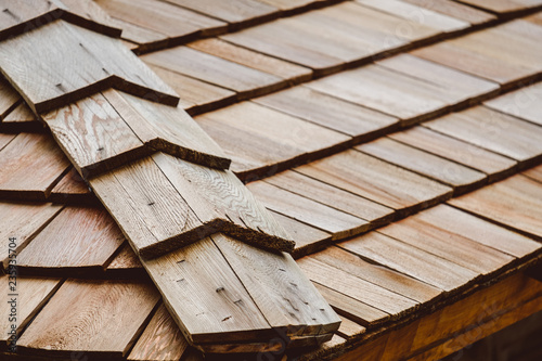 Wood texture background. roof