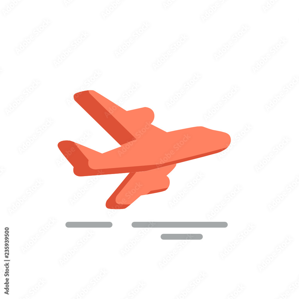 Obraz premium departure icon vector design flat style