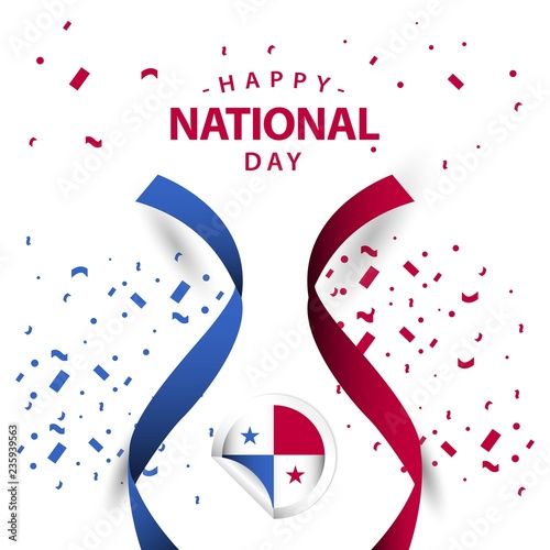 Happy Panama National Day Vector Template Design Illustration