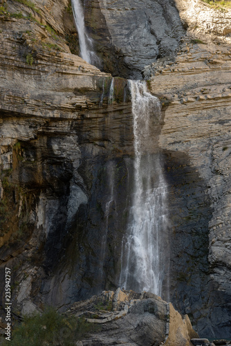 Sorrosal waterfall in Broto  Huesca  Spain 