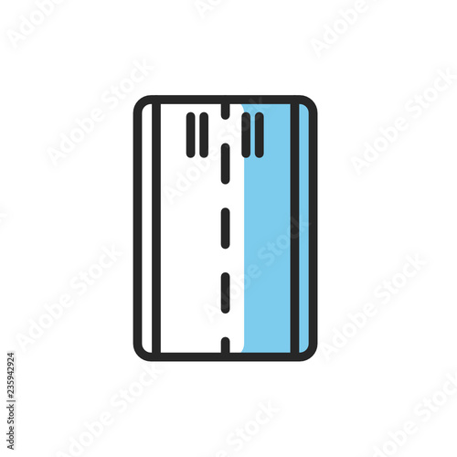 runway icon vector with modern style