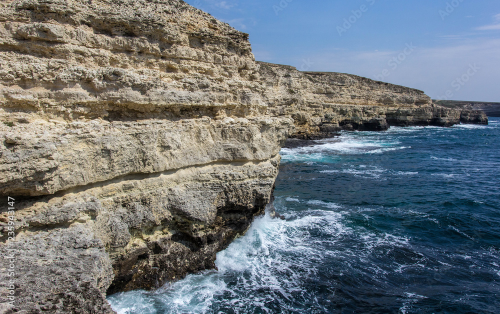 Obraz premium The Black Sea coast, Cape Tarkhankut, Crimea