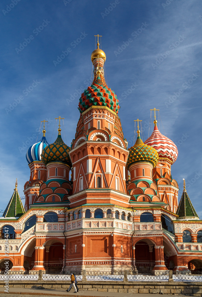 St Basils cathedral on Red Square in Moscow