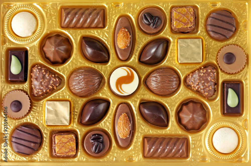 Fotografie SELECTION OF SWISS CHOCOLATES