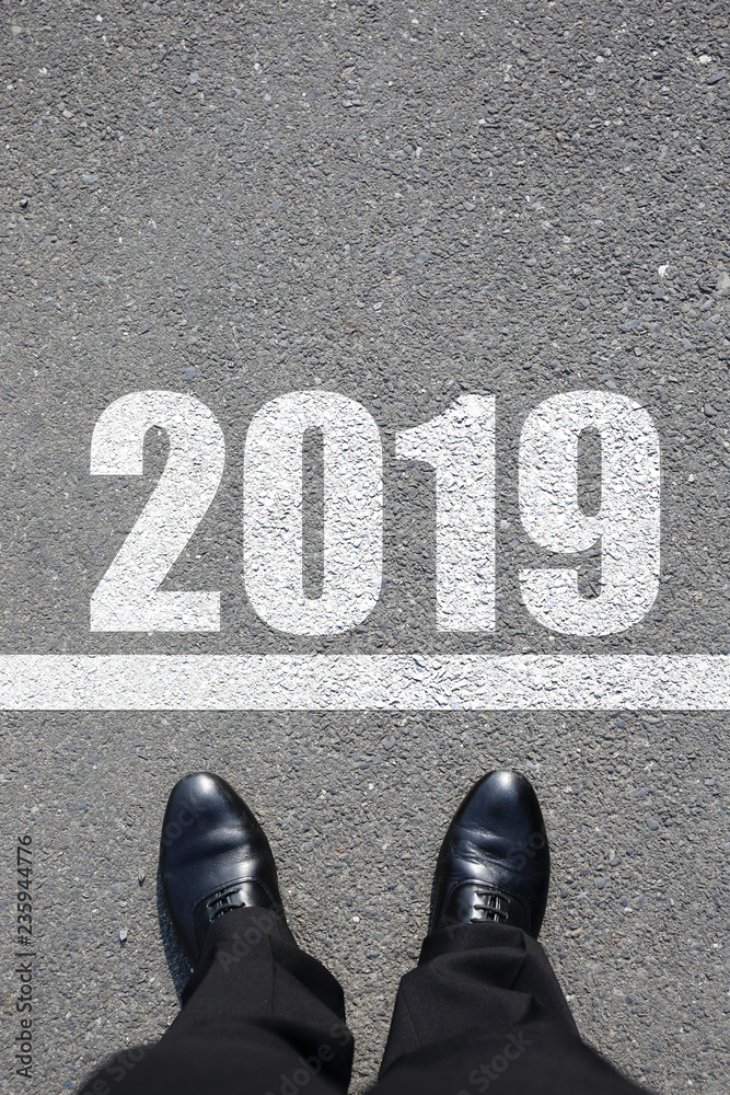 Fototapeta premium start to new year 2019