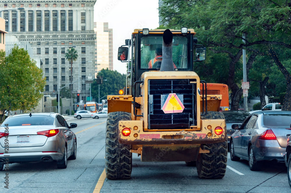 loader on the streets of los angeles loader on the streets of los angeles
