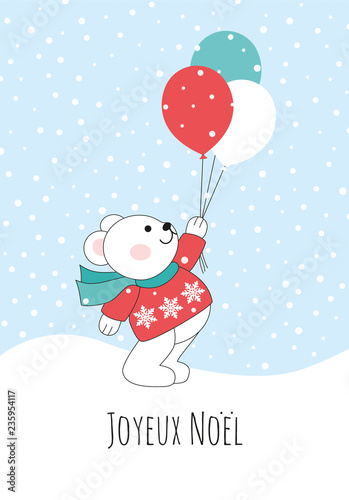Joyeux Noël-Ourson ballons-1