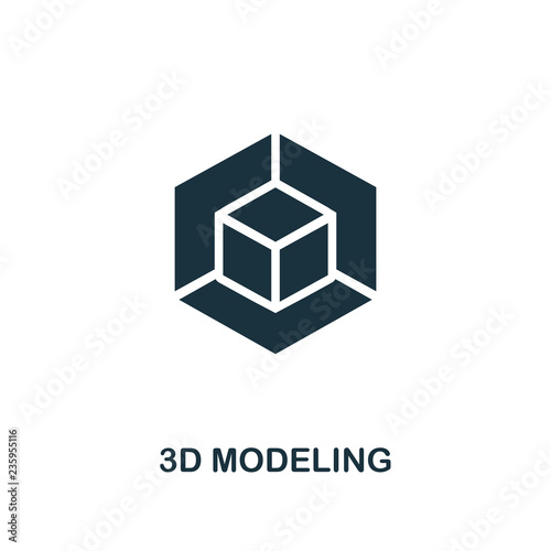 3D Modeling icon. Premium style design from design ui and ux icon collection. Pixel perfect 3D Modeling icon for web design, apps, software, print usage