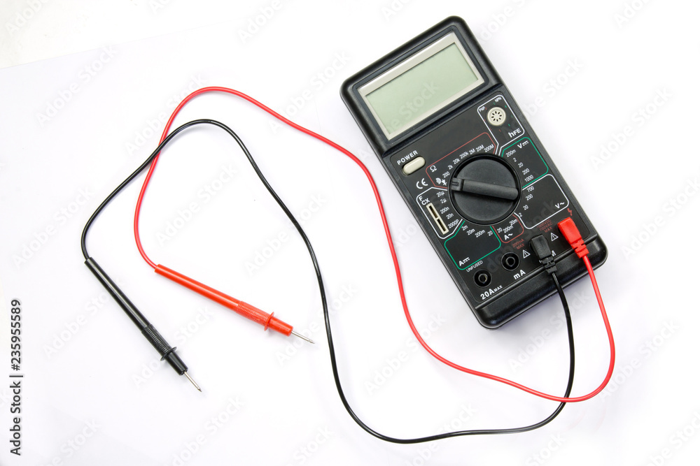 voltmeter on white background voltmeter on white background