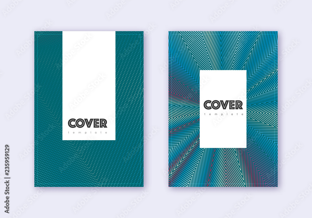Hipster cover design template set. Red white blue Hipster cover design template set. Red white blue