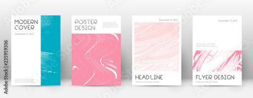 Cover page design template. Minimal brochure layou