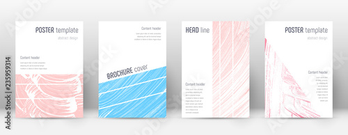 Cover page design template. Geometric brochure lay