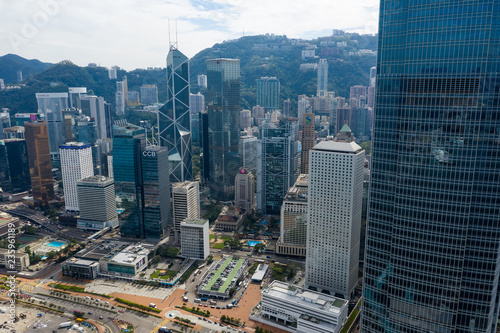 Hong Kong business district