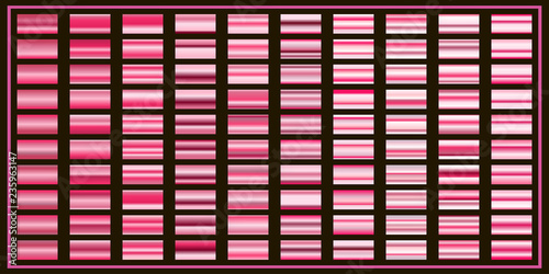 pink gradient.horizontal samples.vector illustration
