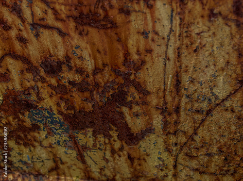 Abandoned old factory, rusty walls