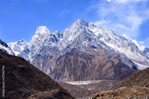 Himalayas in Manaslu region, Nepal © mizzick