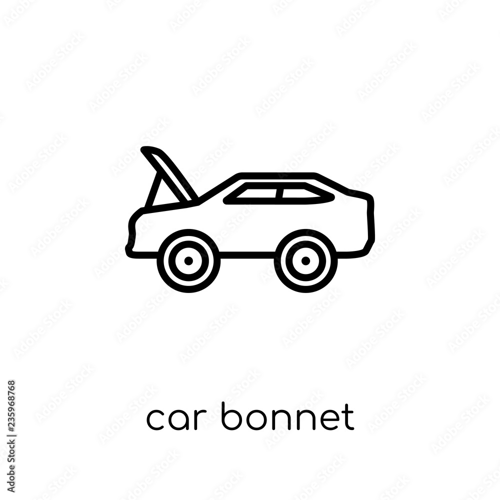 car bonnet icon from Car parts collection.