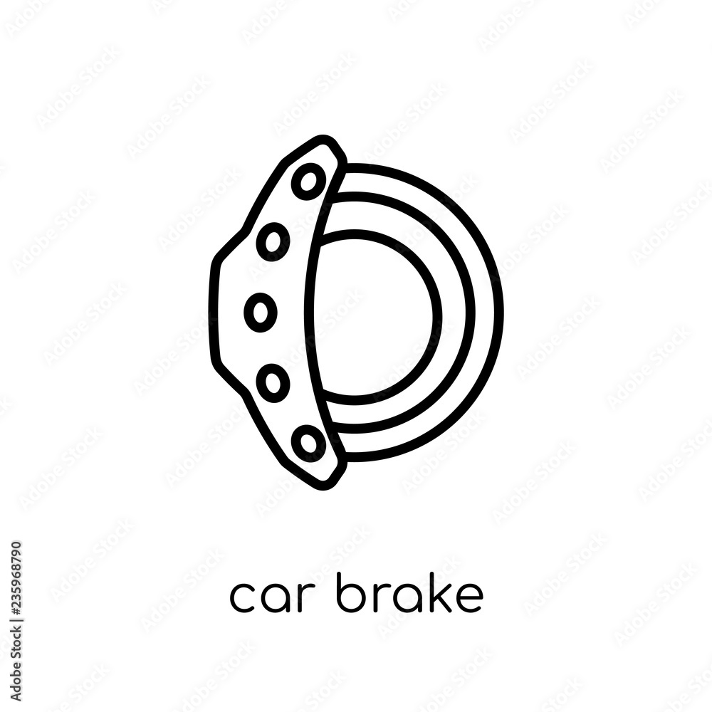 car brake icon from Car parts collection. car brake icon from Car parts collection.