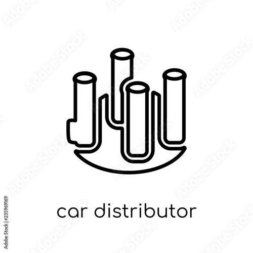 car distributor cap icon from Car parts collection.