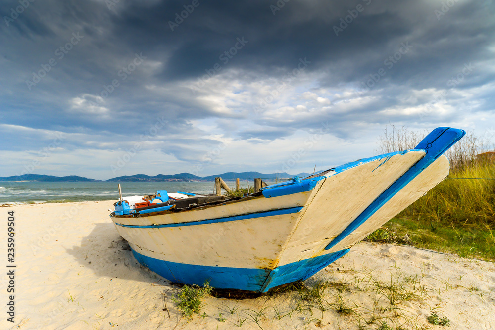 Colorful boats on the beach