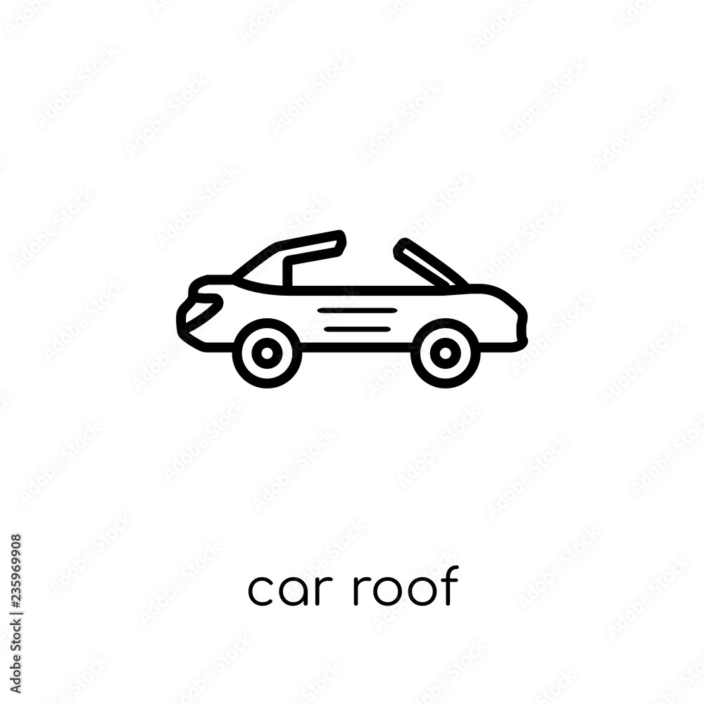 car roof icon from Car parts collection.