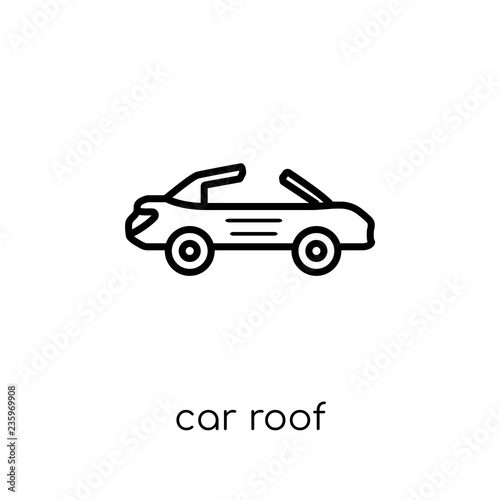 car roof icon from Car parts collection.