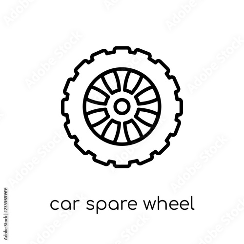 car spare wheel icon from Car parts collection.
