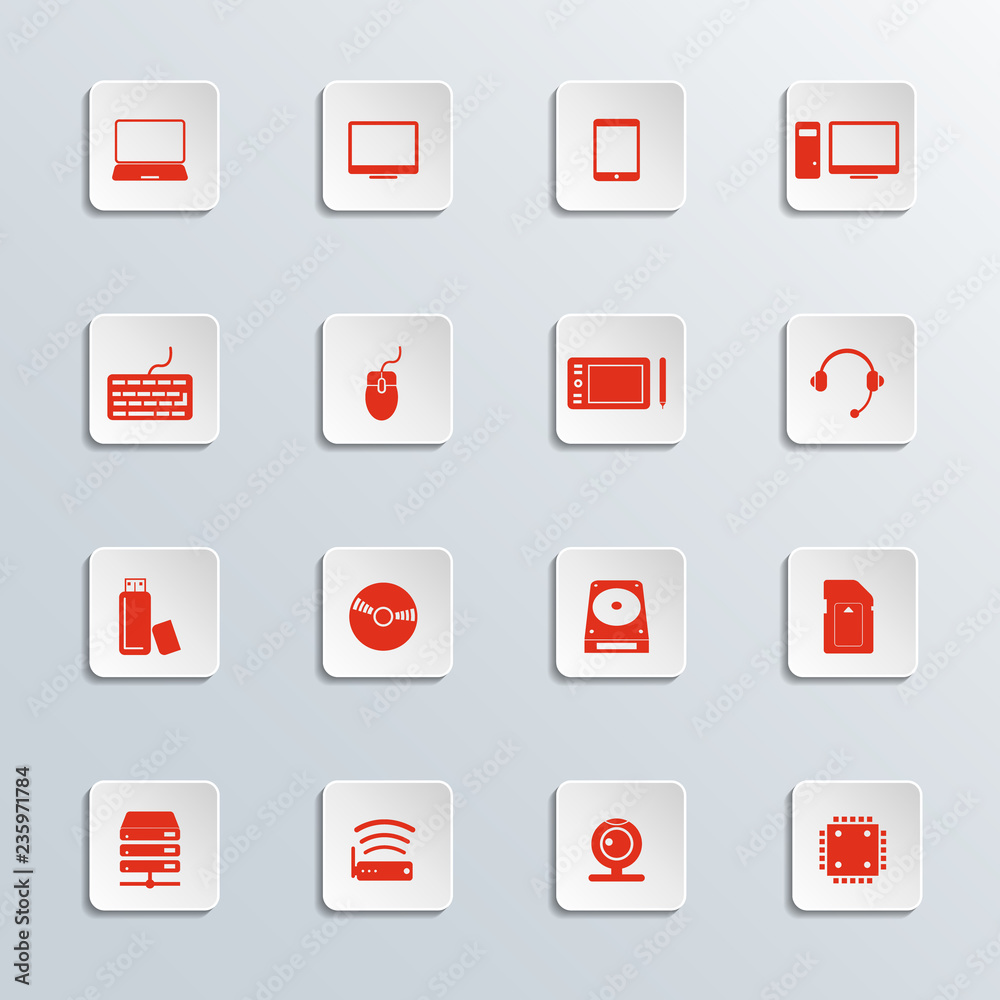 Computer icons set