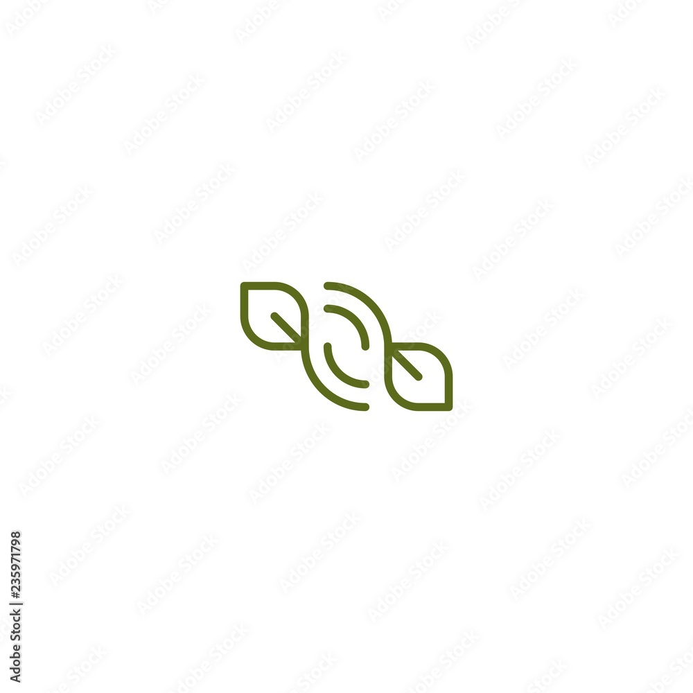 Leaf Nature Organic Outline Creative Abstract Ecology Icon Logo Design Template Element Vector Leaf Nature Organic Outline Creative Abstract Ecology Icon Logo Design Template Element Vector