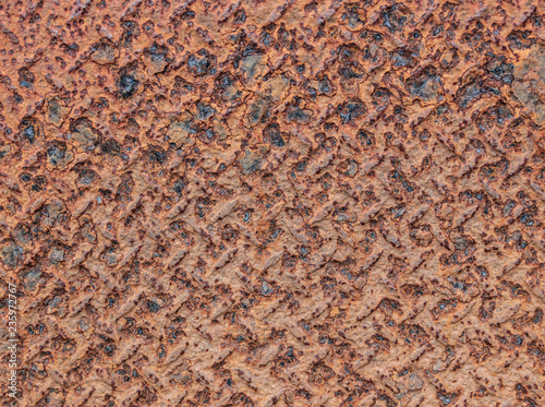 Abandoned old factory, rusty walls