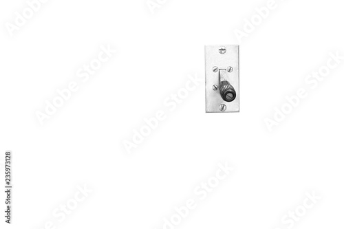 Retro devices on a wooden wall. Vintage measuring tools in a barn. Old phones.