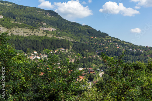 Amazing Landscape with Iskar Gorge and village of Tserovo , Balkan Mountains, Bulgaria