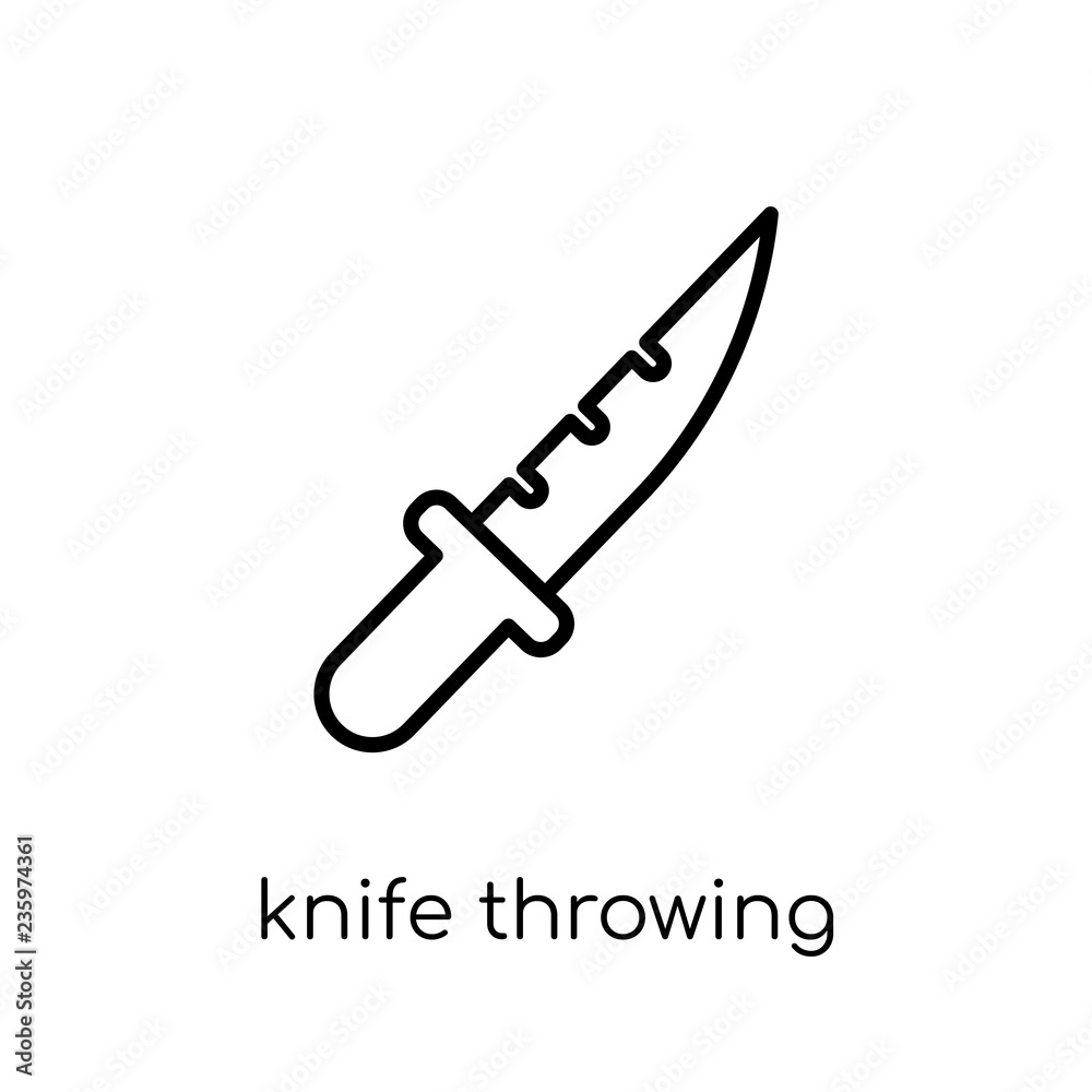 Knife Throwing icon from Circus collection. Knife Throwing icon from Circus collection.