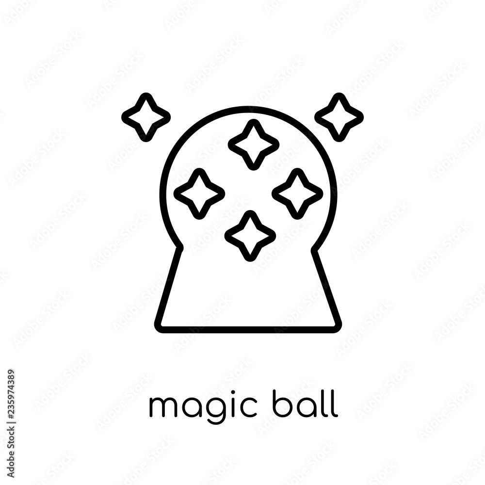 Magic ball icon from Circus collection. Magic ball icon from Circus collection.