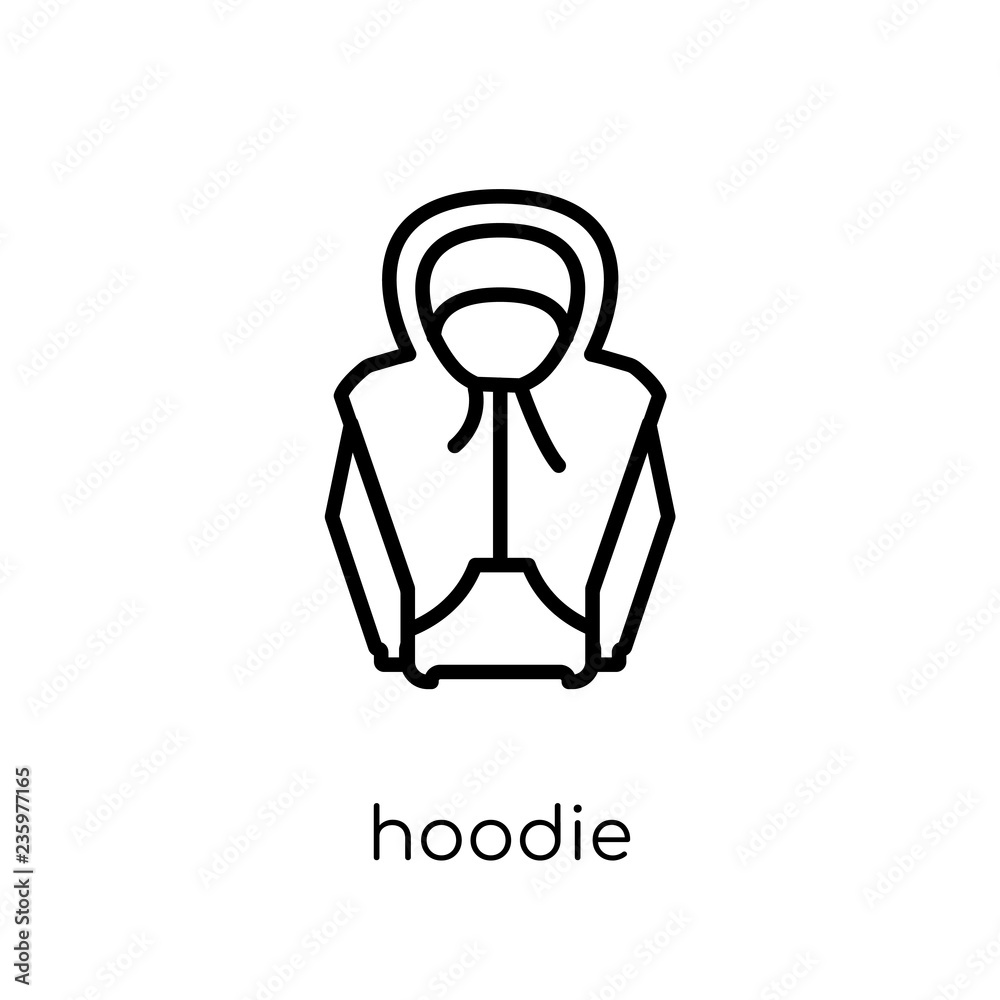 Hoodie icon from collection. Hoodie icon from collection.