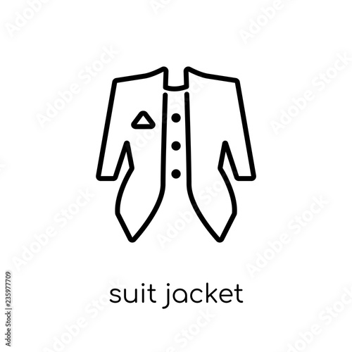 suit jacket icon from Suit jacket collection.