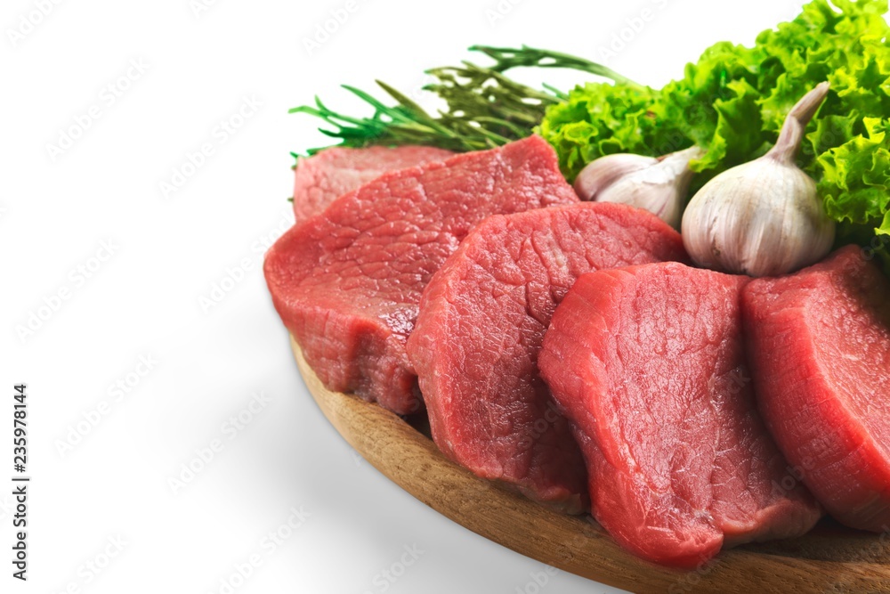 Raw Meat Isolated